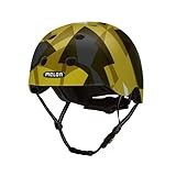 Melon »Bumblebee« Leichter und Cooler Fahrradhelm für Damen, Herren und Kinder mit maximalem Schutz Größe XL-XXL (52-58 cm) Gelb Schwarz Mosaik Bunt