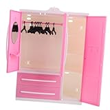 Beaupretty -Puppenschrank Möbel für Puppenschränke Mini Doll Hanger Puppen-Kleiderbügel- Kleiderständer für Puppe Schrank für Puppe Küchenschränke für Puppenstuben Plastik
