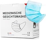 NEU: 100 Stück Medizinischer Mundschutz – TYP IIR (CE Zertifiziert), 100 Stück Atemschutzmaske Medizinisch