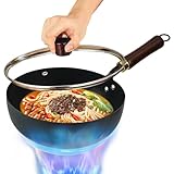 Generisch Eisen Pfanne | Japanische Handgeschmiedete Antihaft Eisenpfanne,Antihaft Beschichtete Dicke Unbeschichtete Pfanne Für Natürliches Kochen Herd Küche Camping Restaurants Induktion