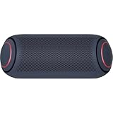 LG XBOOM Go PL7, tragbarer Bluetooth-Lautsprecher (IPX5-Spritzwasserschutz, 24+ h Akkulaufzeit, Beleuchtung), schwarz [Modelljahr 2020]