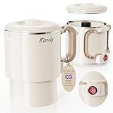 Faltbarer Wasserkocher Reise Camping Wasserkessel, 1L Camping-Kettle mit 2 Geschwindigkeiten, multifunktionaler 600W Wasserkocher aus Edelstahl 304 für Outdoor-Wandercamping (T546)