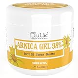 Dulàc - Arnika Gel 500 ml, 98% Stark Arnika Salbe Hochkonzentriert Zur Muskelkater, Sehnenscheidenentzündung, Muskelentspannung Salbe - Kühlende Sportsalbe Muskel, Nicht Fettend