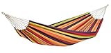 AMAZONAS Klassische Hängematte Lambada Tropical handgefertigt in Brasilien 210cm x 140cm bis 150 kg buntgestreift
