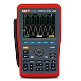 UNI-T UTD1202C Handheld Digitales Speicheroszilloskop mit 2 Kanäle, 200MHz, 1 Gsa/s, 2 in 1: Multimeter & Oszilloskop, Messung für Spannung Strom Widerstand, 5 Display Zähler, 5,7 Zoll TFL LCD Display