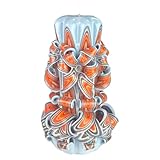 Handgemachte Designkerze, geruchlose dekorative Kerze 120 x 220 mm, 126 Stunden lange brennende zylindrische Kerze, rauchfreie Baumwolldochte, ideale Heimdekoration und vielseitiges Geschenk