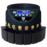 Münzzähler & -sortierer Geldzählmaschine Euro Münzen SR1200LC Geldzähler Münzzählautomat von Securina24 (schwarz LC - BBB)