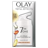 Olay Total Effects 7-in-1 CC Feuchtigkeitscreme Mit LSF 15 Für Frauen, Helle Bis Mittlere Hauttypen 50ml, Tagescreme mit Vitamin E, B3 und B5, Gesichtscreme Damen (Verpackung kann variieren)