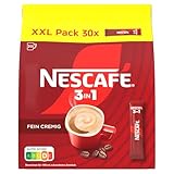 NESCAFÉ 3in1 XXL Pack, Getränkepulver-Sticks mit löslichem Bohnenkaffee, Creamer & Zucker, Instant-Kaffee aus erlesenen Kaffeebohnen, 1er Pack (30 Sticks à 16,5g)