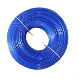 Mähfaden für Benzin-, Elektro-Freischneider, Rasentrimmer, strapazierfähig, Nylon, 1,6 mm x 100 m, Blau, für Zuhause, Garten, Rasenpflege