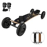 GAAHRQQQ 94 cm Mountainboard, Mountainboard, Longboard, Skateboard, Skateboard, Kiteboarding, 20 cm, Räder für Teenager und Erwachsene (Farbe: Erdgröße: 1)