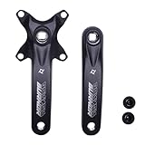 PROWHEEL Fahrrad-Kurbelarm, 1 Paar, universal, 152 mm/160 mm/165 mm/170 mm/175 mm, BCD, 104 mm, Vierkantloch, Fahrrad-Kurbelarm für Citybike, Rennrad, Klapprad, Mountainbike, E-Bike
