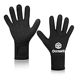 Goosehill Neopren Handschuhe für Herren und Damen, 3mm Neopren Tauchhandschuhe mit Update-Gummigranulat in der Handfläche, Flexible Thermohandschuhe zum Tauchen Schnorcheln Paddeln Surfen Kajakfahren