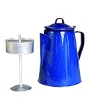 Mil-Tec Unisex – Erwachsene Emaille M.Percolator Kaffeekanne, Blau, Einheitsgröße