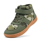 Duovodu Jungen Mädchen High Top Wrestling & Boxschuhe Kinder Walking Wandern Stiefel Outdoor Klettern Turnschuhe Schuhe, armee-grün, 25 EU