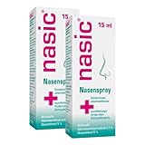 nasic Nasenspray mit dem Wirkplus| Abschwellendes & wundheilungsförderndes Schnupfenspray für Erwachsene & Schulkinder | Mit Xylometazolin & Dexpanthenol |Sparset mit 2 x 15 ml