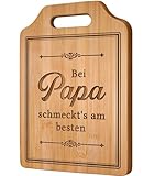 Giftasy Geschenke für Papa - Graviertes Bambus Schneidebrett, Bester Papa Geschenke, Geburtstagsgeschenk für Papa, Personalisierte Geschenke Papa, Geschenk für Papa von Tochter, Weihnachten Geschenke