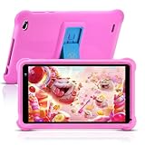 qunyiCO Playstore Kids Tablet 7 Zoll | Android 11 | 2GB RAM | HD Touchscreen 1024 x 600 | WiFi Bluetooth Kamera | Lernapp mit Kindersicherung im Playstore (Rosa)