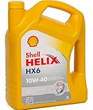 SHELL Motoröl 10W-40 Helix Teilsynthetiköl Motor Öl ACEA A3/B3 ACEA A3/B4 API SN API CF HX6 5L