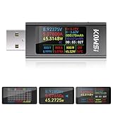 diymore 360W USB Tester Messgerät 4-30V 0-12A USB Strommessgerät Kapazität Spannungsprüfer Strommessgerät, USB Power Meter USB A Tester Leistungskapazität Detektor