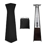 Easy-Going Pyramiden-Fackel-Abdeckung für Terrassenheizungen mit Reißverschluss und Aufbewahrungstasche, wasserdichte Abdeckung für Außenheizung, staubdicht, UV-beständig, windabweisend (228 cm H x 58
