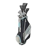 Wilson Ultra XD Damen Golfschläger Set Mit Carttasche Golf Komplettset Eisen Hölzer Driver Bag Graphit Schaft