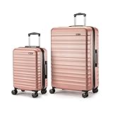 Amazon Basics Hartschalen-Koffer-Set, 2 Stück Erweiterbares...
