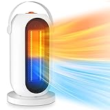 Elektrischer Heizlüfter, 1500 W, PTC-Heizlüfter, 90 ° Oszillation, 3 Modi, tragbar, energiesparend, für Wohnzimmer, Schlafzimmer und Büro