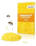 dakamilech reines Bienenwachs - Wachspastillen - Pastillen aus 100% Bienenwachs - Herstellung von Naturkosmetik - Naturwachs für Kerzen 100 g