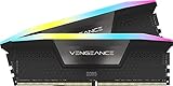 Corsair VENGEANCE RGB DDR5 RAM 32GB (2x16GB) 6000MHz CL36 Intel XMP iCUE Kompatibel Computer Speicher - Schwarz (CMH32GX5M2E6000C36)