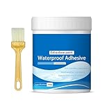 Transparente wasserdichte Beschichtung, Dichtmasse | unsichtbare wasserdichte Beschichtung 300 g, transparenter wasserdichter Klebstoff, wasserdichte Isolierbeschichtung für Dächer, Wände, Garten