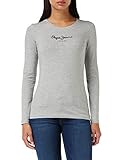 Pepe Jeans Damen New Virginia Ls N T-Shirt, Grau MARL , L