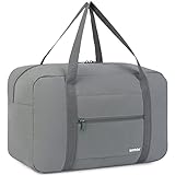 Handgepäck Tasche für Flugzeug Reisetasche Klein Faltbare Handgepäck Ryanair 40x20x25cm Sporttasche Krankenhaustasche Weekendertasche von WANDF (Grau 20L)