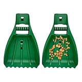 Grading Leaf Grabbers – Laubrechen mit ergonomischem Griff, robust, Schaufelblatt und Gartenkrallen, ergonomischer Handrechenschaufel, Gartenreinigungswerkzeug im schweren Betrieb P