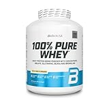 BioTechUSA 100% Pure Whey | Proteinpulver mit BCAA und Glutamin | Glutenfrei, Palmölfrei | 28g Protein pro Portion, 2.27 kg, Milchreis