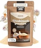Knoblauchpulver Monte Nativo (500g) - Knoblauch gemahlen - Garlic Powder - Knoblauch Gewürz - Schonend getrocknete und aromatische Gewürze ideal zum Kochen und Würzen - Intesives Aroma und Geschmack