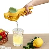 FumyFumy Zitronenpresse Handpresse Zitruspresse, Limettenpresse Saftpresse Manuell Lemon Squeezer Orangenpresse Zitronenpresse Glas Zitruspresse Manuell Geeignet für Zitronen-Limette-Orange