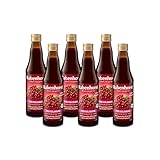 RABENHORST Preiselbeere Muttersaft BIO 6er Pack (6 x 330 ml) - 100% purer Preiselbeer - Direktsaft aus erster Pressung