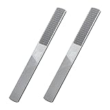 2 Stück Raspelfeile, flache Feile, Hartstahl, Handwerkzeug, Holzraspel zum Schärfen oder Polieren von Holz, Kunststoff und Metall