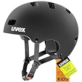 uvex kid 3 cc - robuster Fahrradhelm für Kinder- individuelle Größenanpassung - optimierte Belüftung - black matt - 51-55 cm