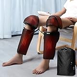 RENPHO-Beinmassagegerät mit Wärme-Luftkompression-Knie-Waden-Massagegerät für eine bessere Durchblutung, 2 Wärmestufen, 2 Modi und 3 Intensitäten zur Schmerzlinderung und Muskelentspannung
