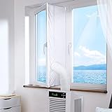 Fensterabdichtung für Mobile Klimageräte 4M, Wasserdicht Weiß Klimaanlage Fensterabdichtung Verwendet für Hot Air Stop (400cm)