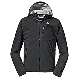 Schöffel Herren 2.5L Jacket Tegelberg M, wasserdichte, winddichte Outdoorjacke, atmungsaktive Übergangsjacke mit geruchshemmender Innenseite, black, 52