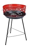 Spetebo Picknickgrill Ø 33,5 cm mit Grillrost - Ideal auch für kleine Balkone - TüV + GS geprüft Standgrill Grill Camping Grill