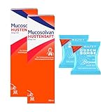 MUCOSOLVAN® Hustensaft 30 mg/5 ml, 2 x 250 ml, mit Ambroxol, Schleimlöser bei Husten, mit 2 Duschbomben