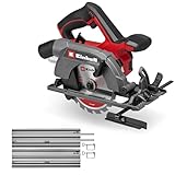 Einhell Akku-Handkreissäge TE-CS 18/150-2 Li - Solo Power X-Change (18 V, Ø 150 mm Sägeblatt, 49 mm Schnitttiefe, ohne Akku, inkl. Führungsschiene)