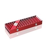 EZDIY-FAB M.2 2280 SSD Kühlkörper,doppelseitiger Kühlkörper,Hochleistungs-SSD-Kühler für PC/PS5 für PCIE NVME M.2 SSD oder SATA M.2 SSD-Rot