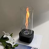 Tischkamin – Tragbares Tischfeuer mit Tornado-Flammeneffekt | Moderner Tischkamin Outdoor & Indoor Feuerstelle für Zuhause, Garten, Balkon & Terrasse