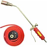 WYWY Professioneller Propangas-Unkrautbrenner mit Doppelschalter | Komplettes Set mit Schläuchen (1,2m/2m/5m) zur Beseitigung von Unkraut, EIS und Schnee(35,2m)