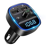 LENCENT Bluetooth FM Transmitter Auto, Adapter für Auto...